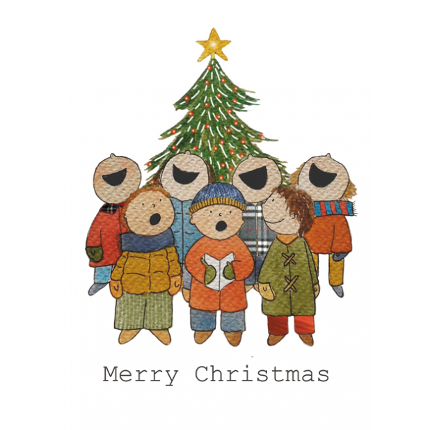 Carol singers, happy christmas, merry christmas, christmas tree, christmas songs