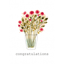 congratulations, flowers, vase, vase of flowers, congrats