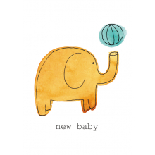 baby, new baby, baby elephant, elephant, yellow elephant